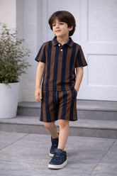 Boys Premium Waffle Knit Summer Co-ord Set - BCSOM153