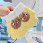 Kids Warm Woolen Premium Plush Gloves - PACMAN 5-10 y