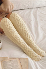 Women Cable Knit Over Knee Warm Socks.Thermal Leg Warmers/Legging socks