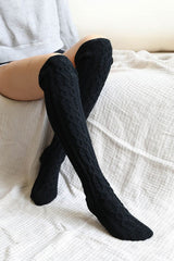 Women Cable Knit Over Knee Warm Socks.Thermal Leg Warmers/Legging socks