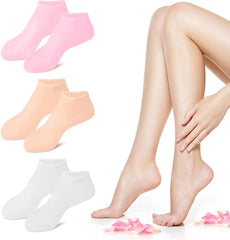 Silicone Moisturizing Gel Socks Exfoliating Heel Protection Socks For Dry Cracked Feet Heel – 1 Pair