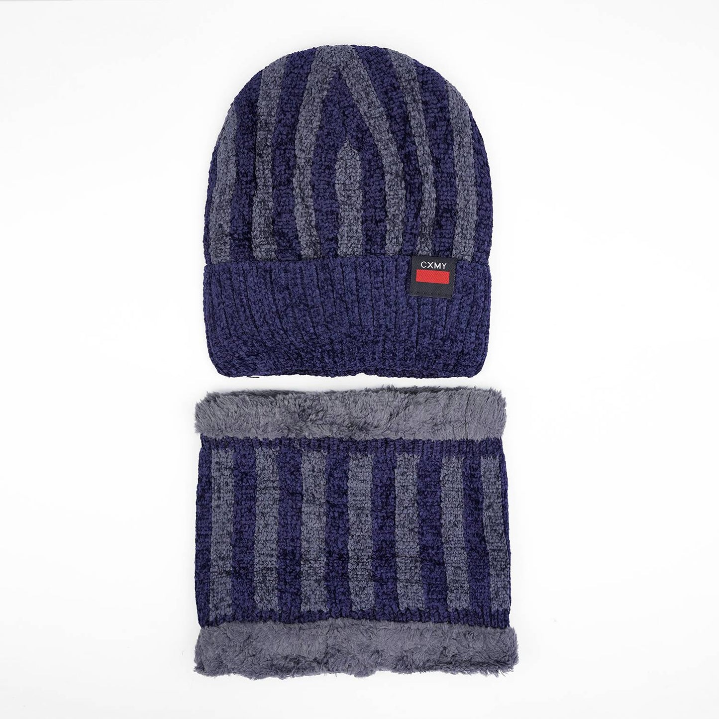 BC117 - Warm Woolen Cap with Neck Warmer- 2pc Set