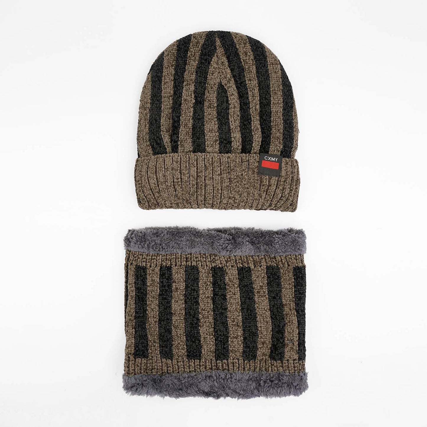 BC117 - Warm Woolen Cap with Neck Warmer- 2pc Set