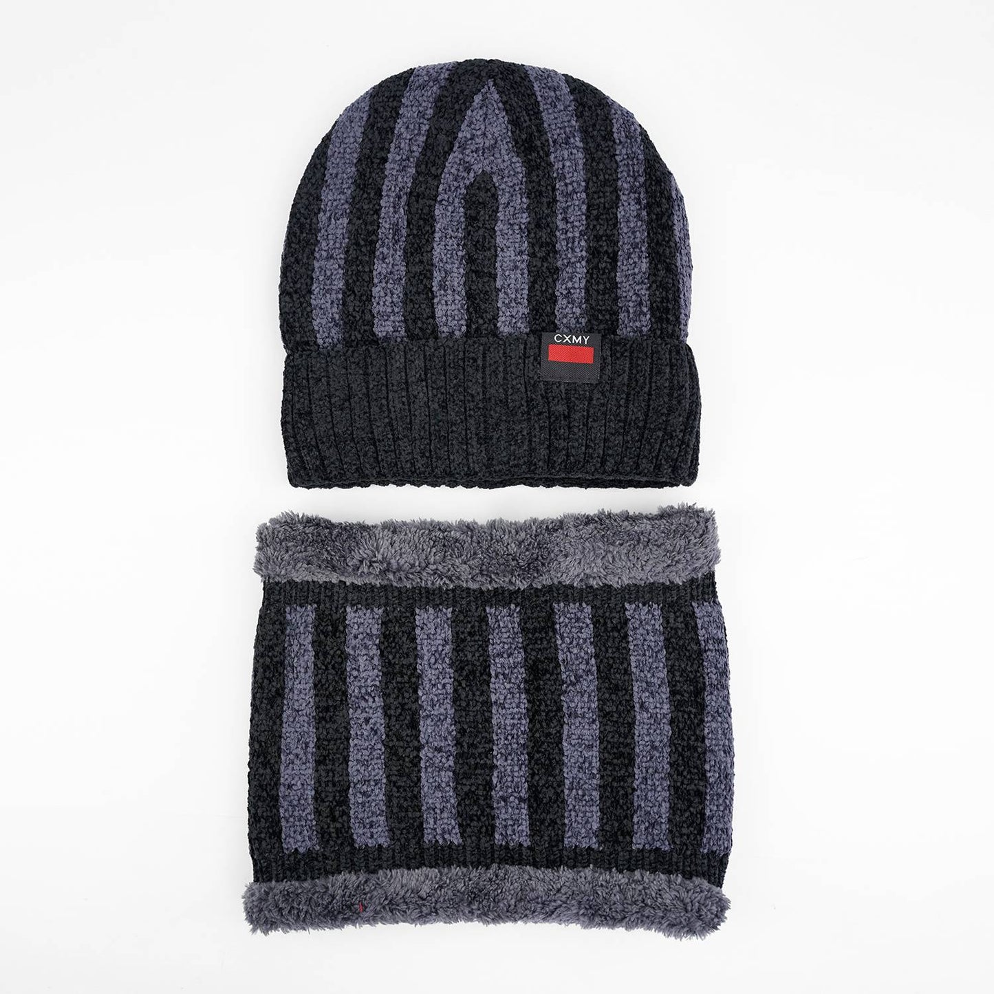 BC117 - Warm Woolen Cap with Neck Warmer- 2pc Set