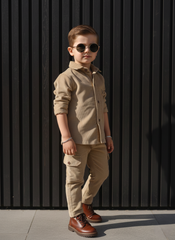 Corduroy Co-ord set for boys- cookie cc7