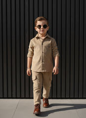Corduroy Co-ord set for boys- cookie cc7