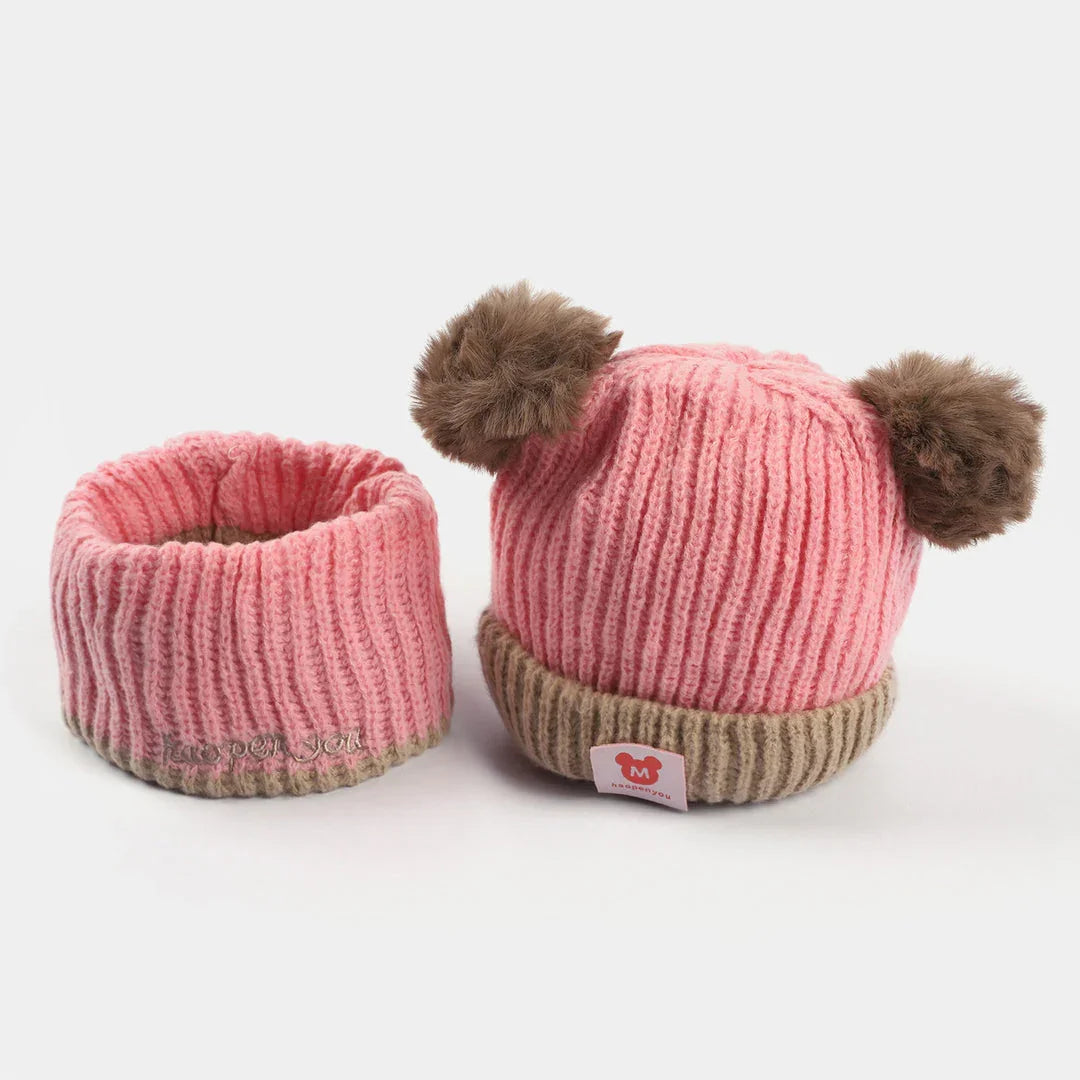 BC111 - Woolen Cap with Neck Warmer- 2pc Set - Maa Sadqay