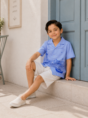 Boys Premium Graphic Button-Down Shirt - BCOS1004