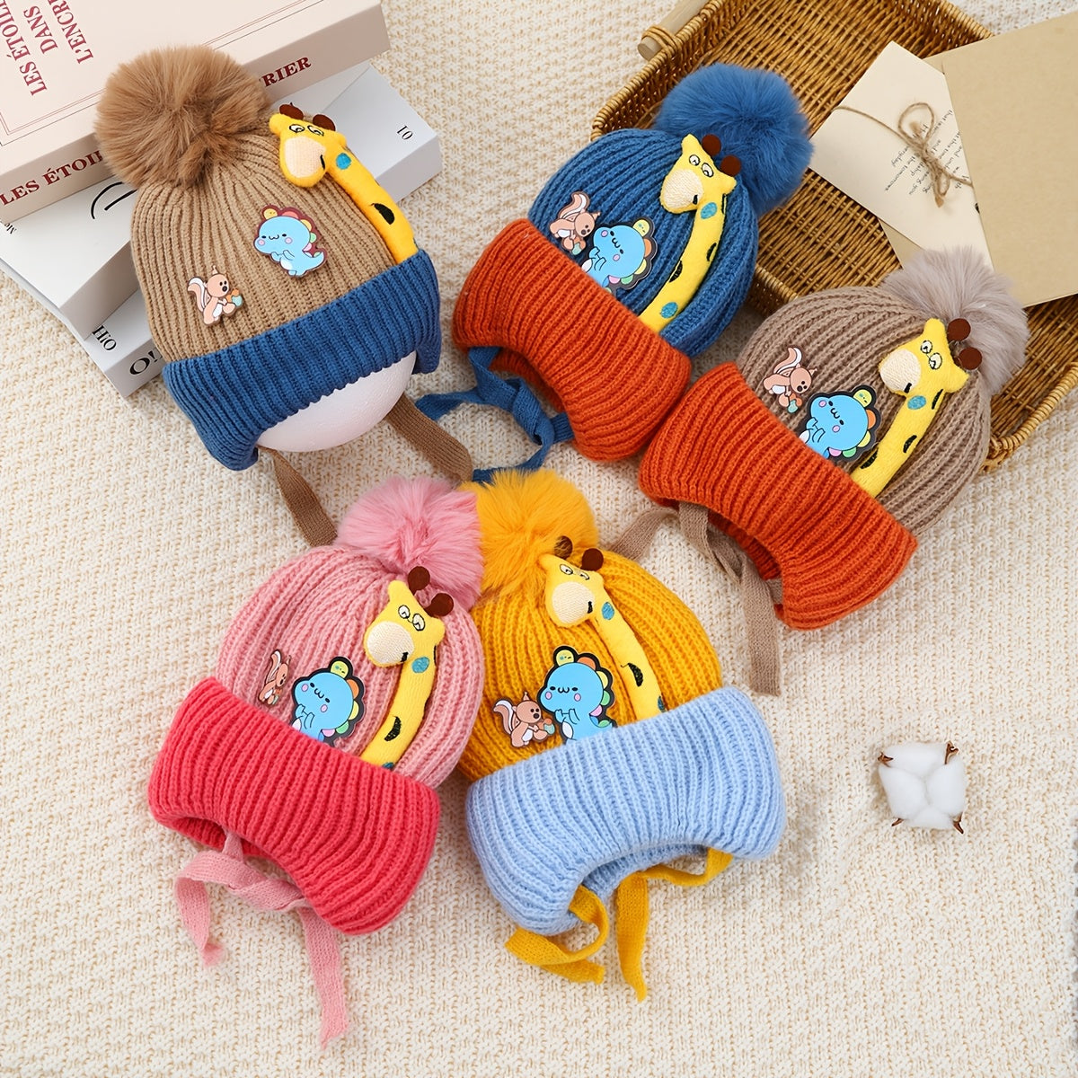 Kids GIraffe Woolen Cap  2-6 y - Bc126