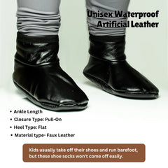 Leather Socks I Winter Leather Socks for Baby Boys / Baby Girls- Unisex - Maa Sadqay