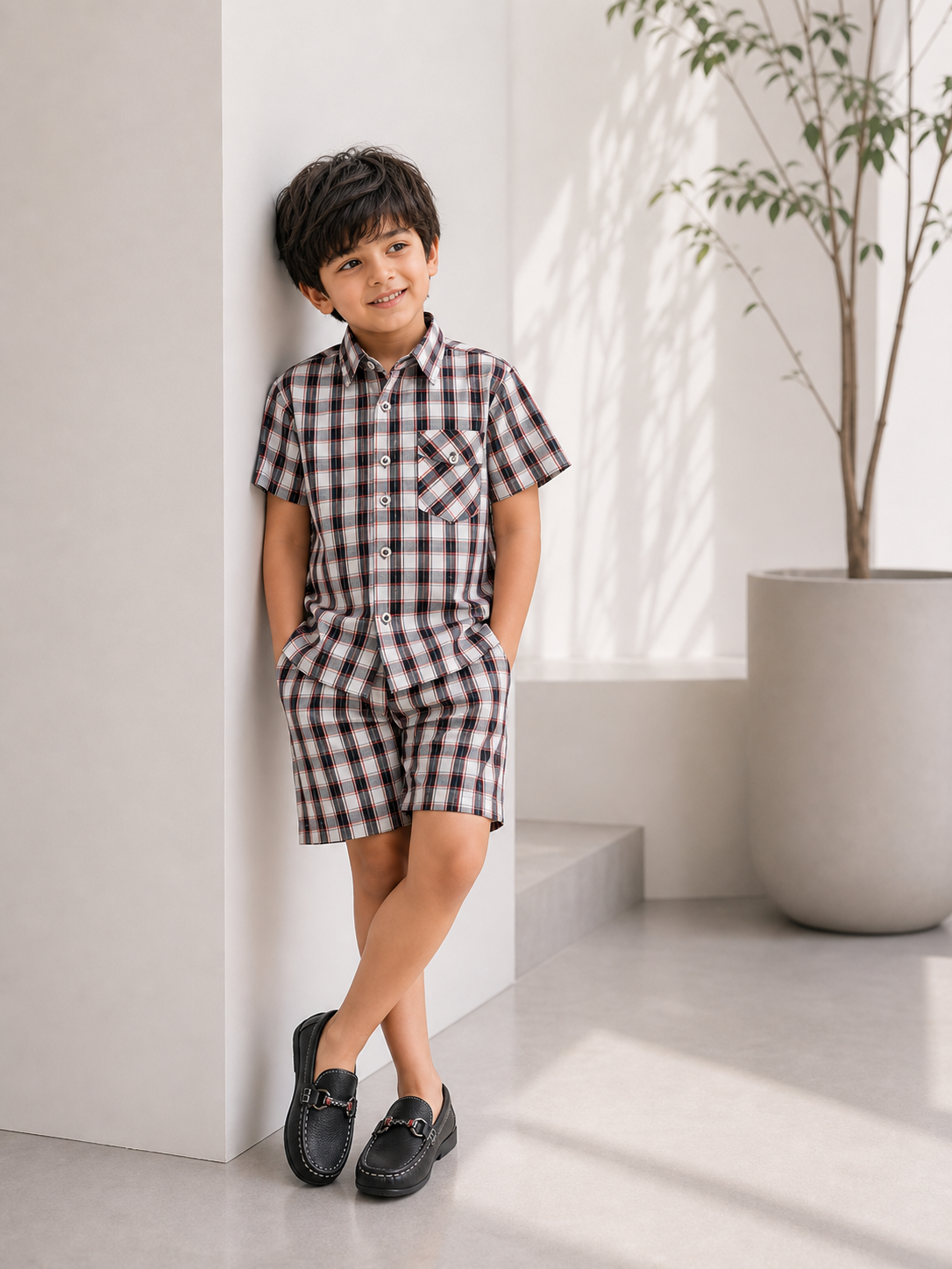 Boys Classic Check Co-ord Set - BCSC53
