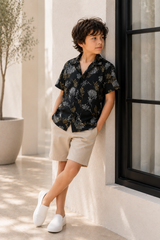 Boys Striped Relaxed Fit Cotton Shirt -BCS150