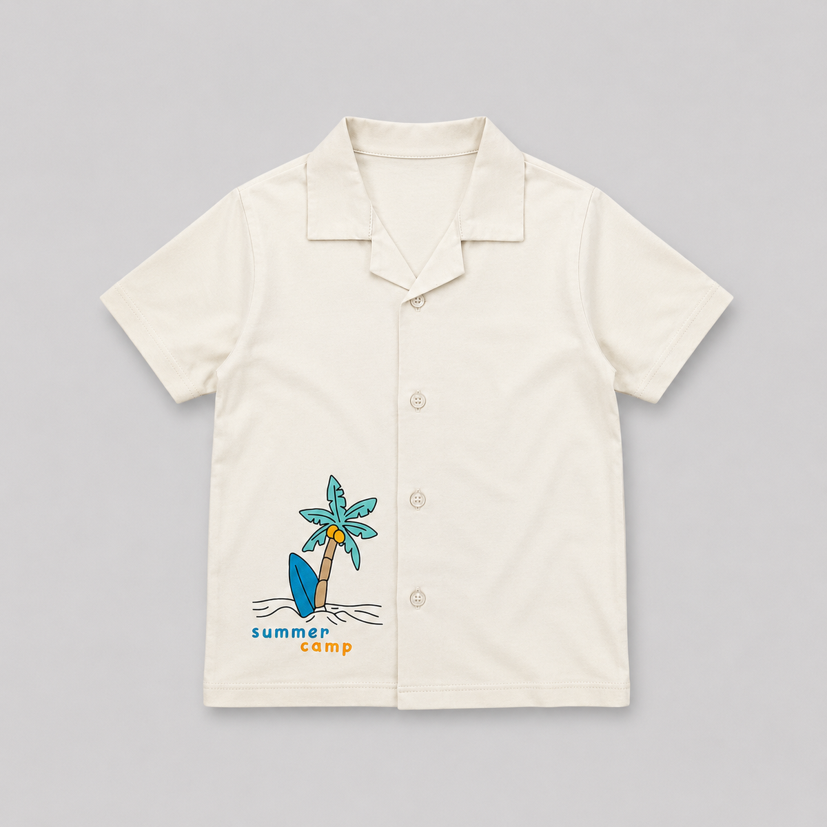 Summer Escape Camp Collar Button-Down Shirt - BCOS1013