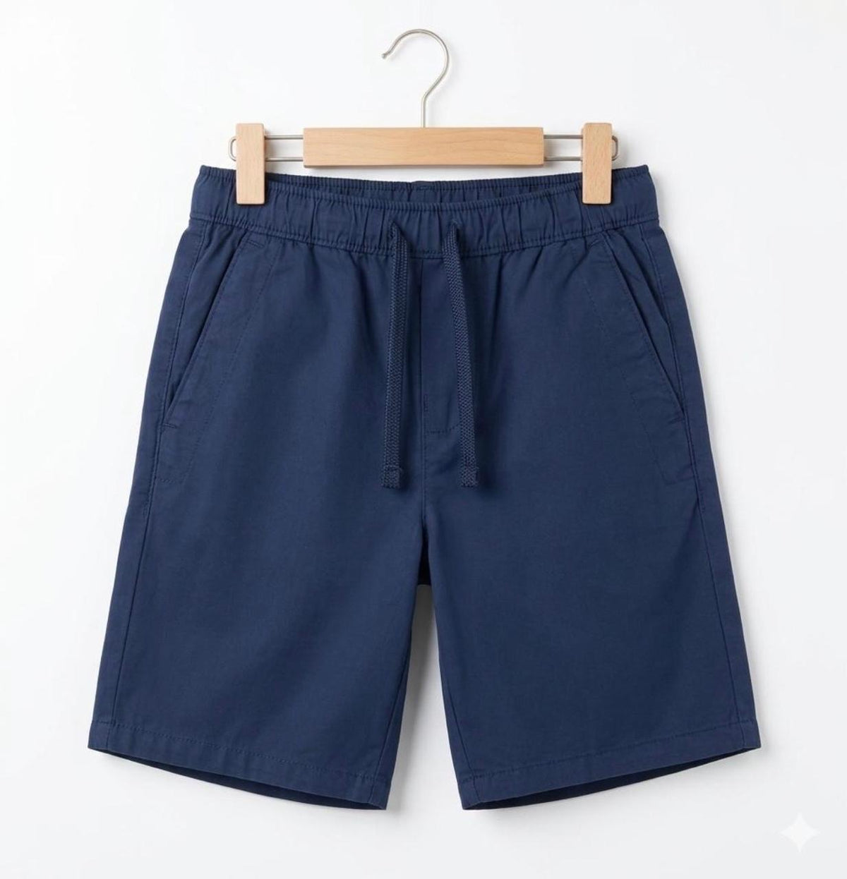 Boys Lightweight Drawstring Summer Shorts - BSNB01 (Navy Blue)