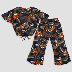 Autumn Vibes-Crop-top with Bell Bottom -CT148