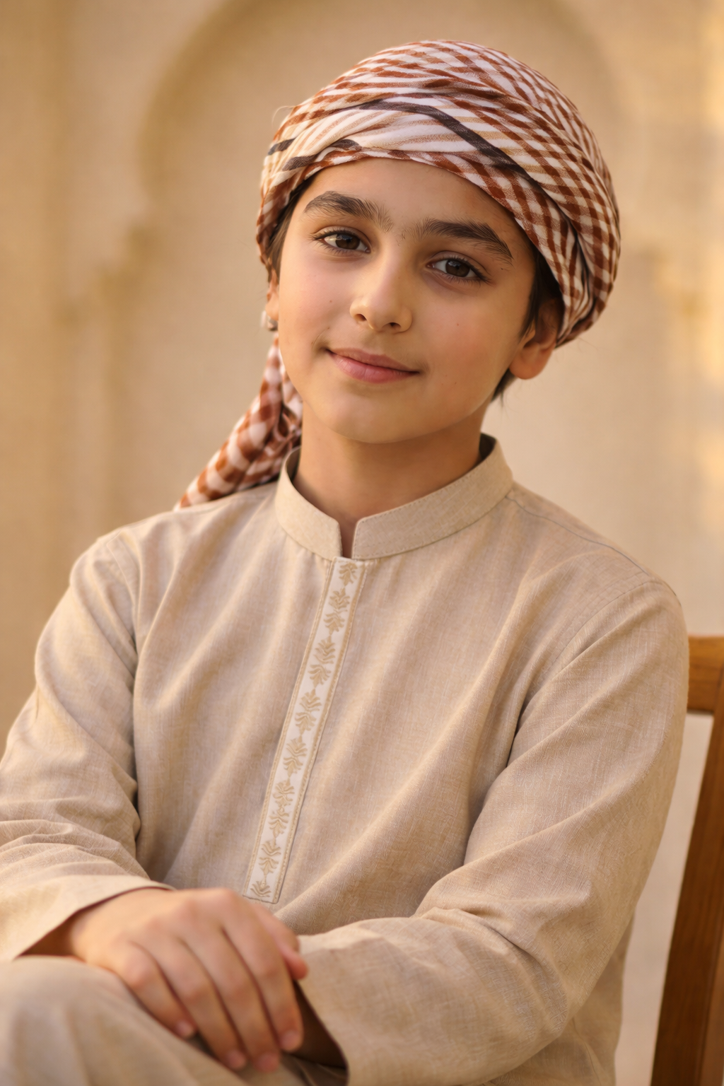 Kids Thobe With Trouser - Premium Islamic Wear for Children - Maa Sadqay