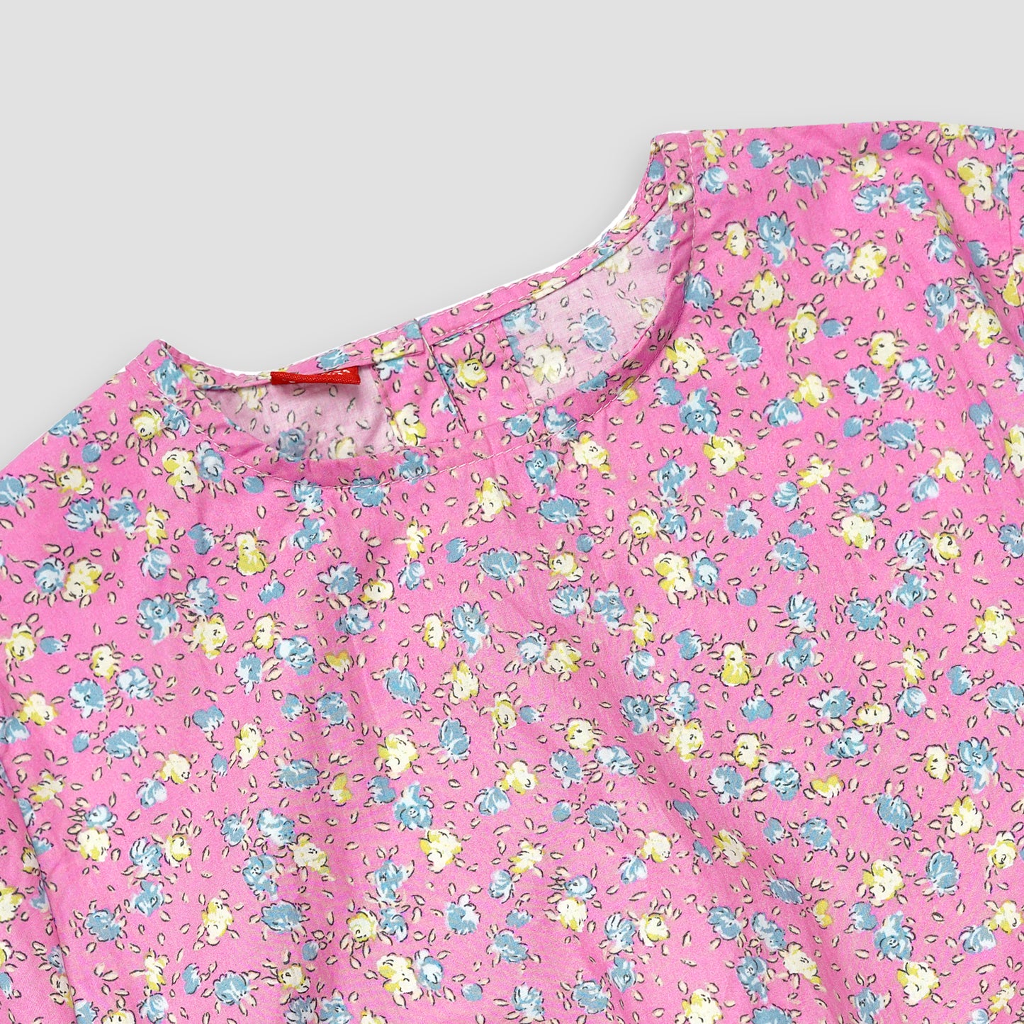 Pinky Petals-Crop-top with Bell Bottom -CT150