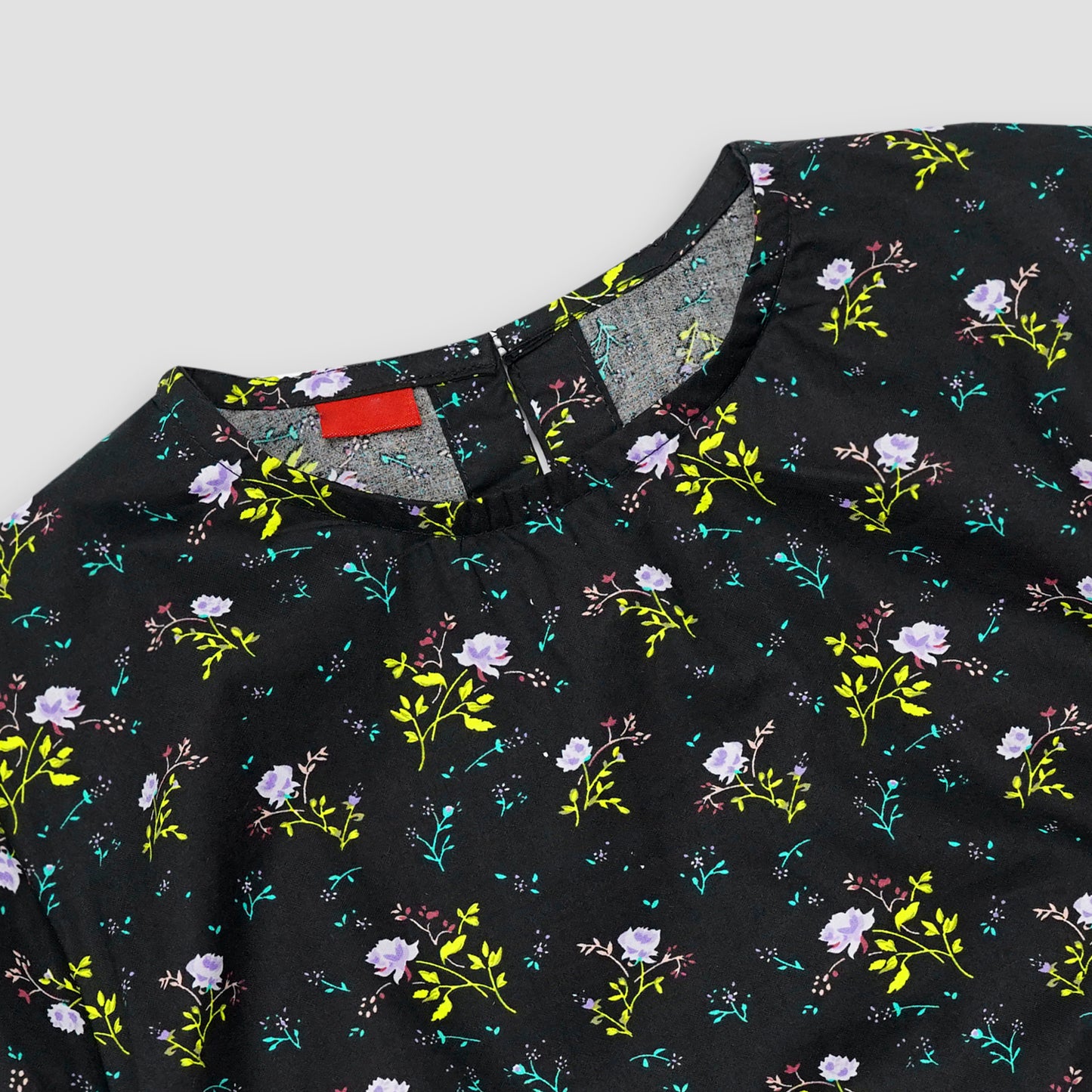 Wild Flowers-Crop-top with Bell Bottom -CT152
