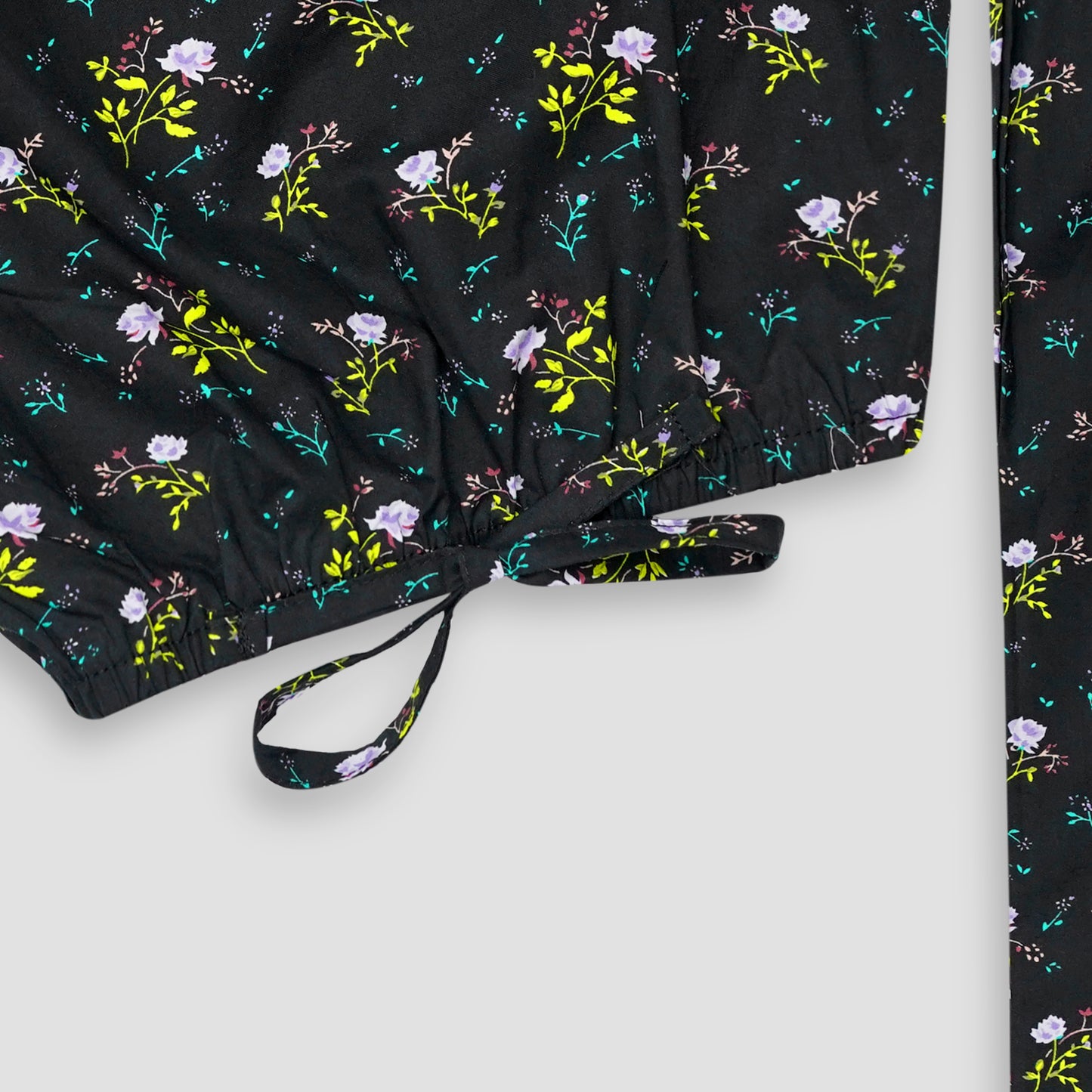 Wild Flowers-Crop-top with Bell Bottom -CT152