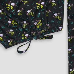 Wild Flowers-Crop-top with Bell Bottom -CT152 - Maa Sadqay