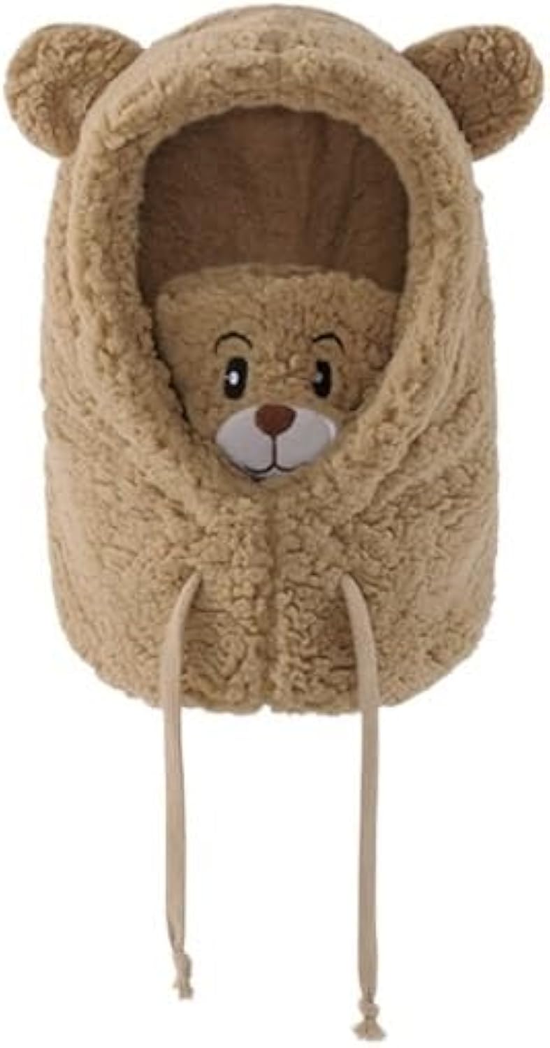 BC114 - Warm Plush 2 in 1 Cap with Mask - Free Size - Maa Sadqay