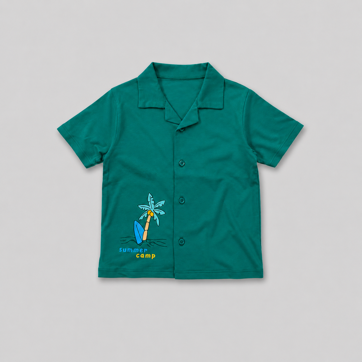 Summer Escape Camp Collar Button-Down Shirt - BCOS1011
