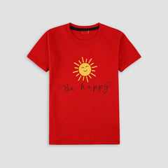 Be Happy T-Shirt -TS139 - Maa Sadqay