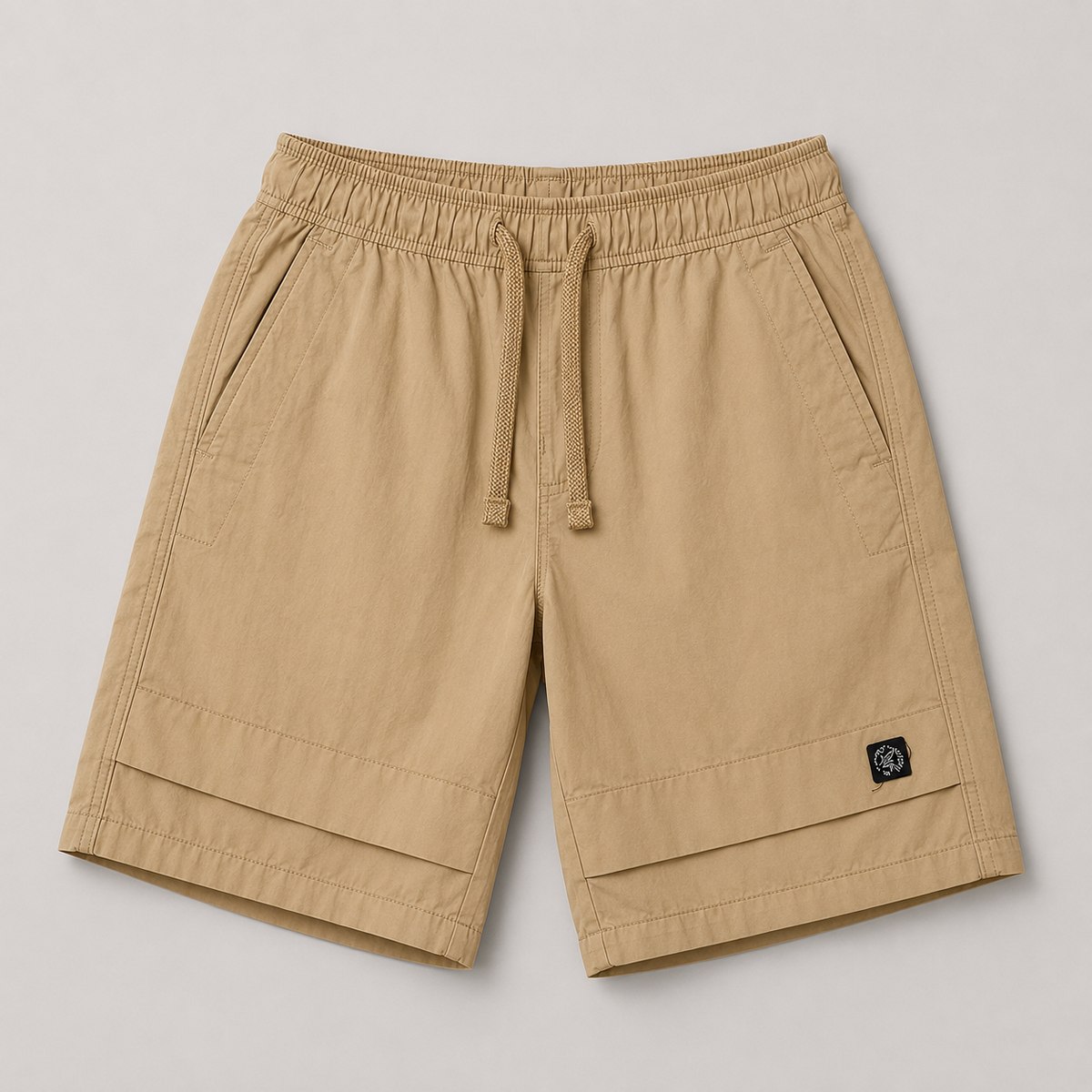 Boys Lightweight Drawstring Summer Shorts - BSMU01 ( Khaki )
