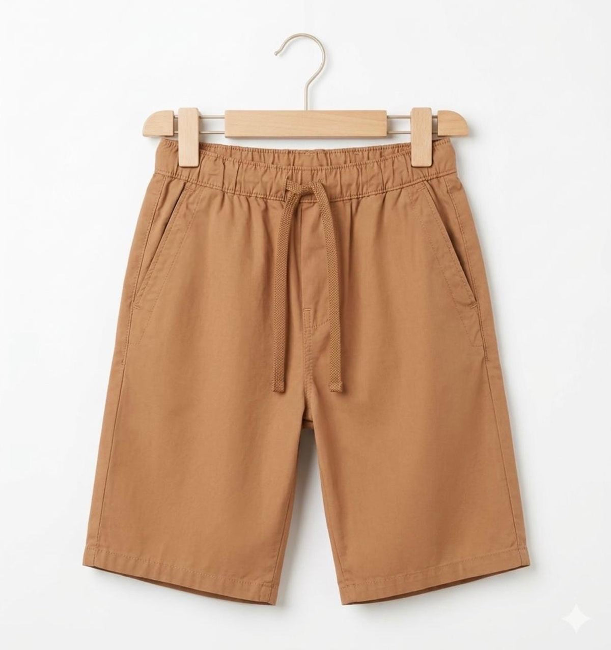 Boys Lightweight Drawstring Summer Shorts - BSRU01 (Rust)