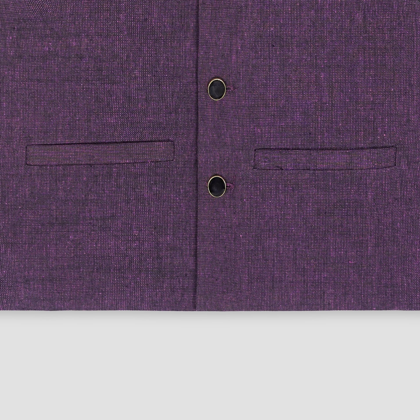 Boys Waistcoat Textured Purple Plum -WC07