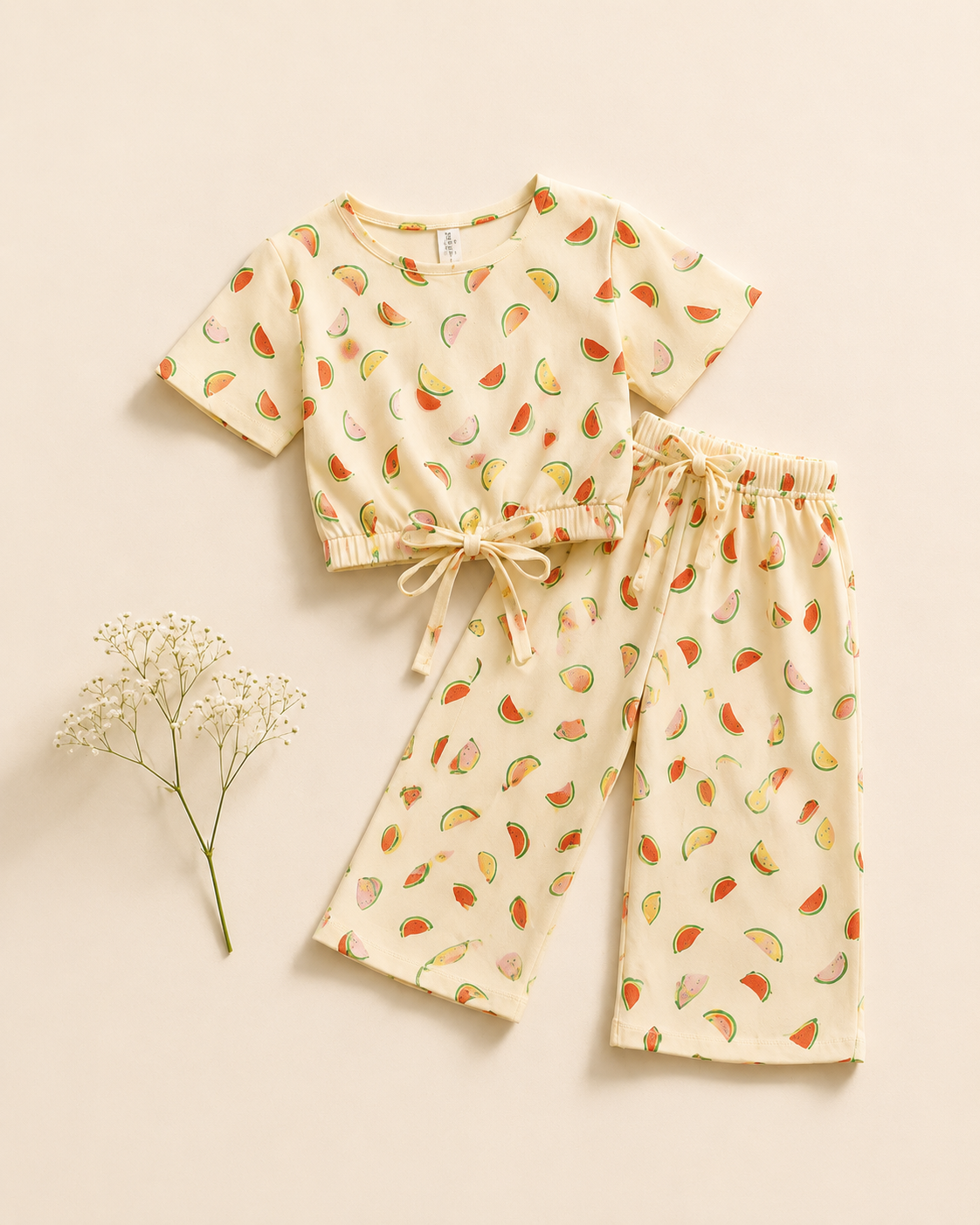 Watermelon Party-Crop-top with Bell Bottom -CT173