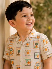 Boys Premium Graphic Button-Down Shirt - BCOS1002