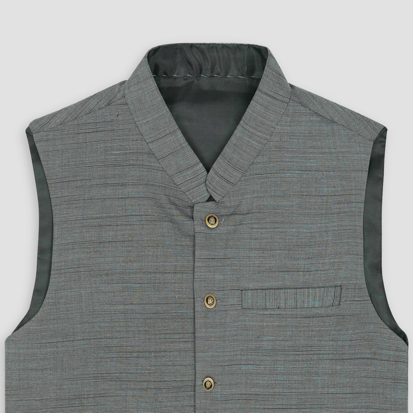Boys Waistcoat Textured Grey -WC10