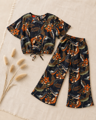 Autumn Vibes-Crop-top with Bell Bottom -CT148