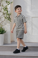Boys Premium Waffle Knit Summer Co-ord Set - BCSOM152