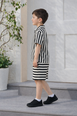 Boys Premium Waffle Knit Summer Co-ord Set - BCSOM152