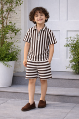 Boys Premium Waffle Knit Summer Co-ord Set - BCSOM150