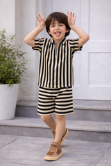 Boys Premium Waffle Knit Summer Co-ord Set - BCSOM151