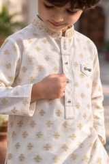 Premium Al karam Cotton jacquard Kurta Pajama Suit For Boys - Art 1626 - Maa Sadqay