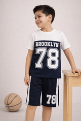 Shirt & Short Set - Brooklyn Navy - Maa Sadqay