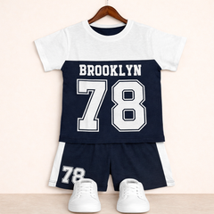 Shirt & Short Set - Brooklyn Navy - Maa Sadqay