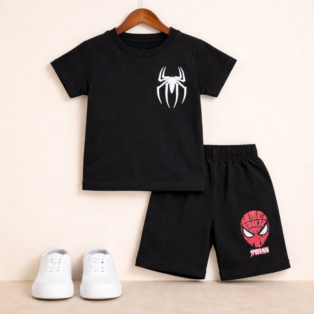 Shirt & Short Set - Spider - Maa Sadqay