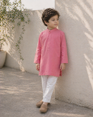 Boys Soft Summer Cotton Kurta Trouser Set - BKP601