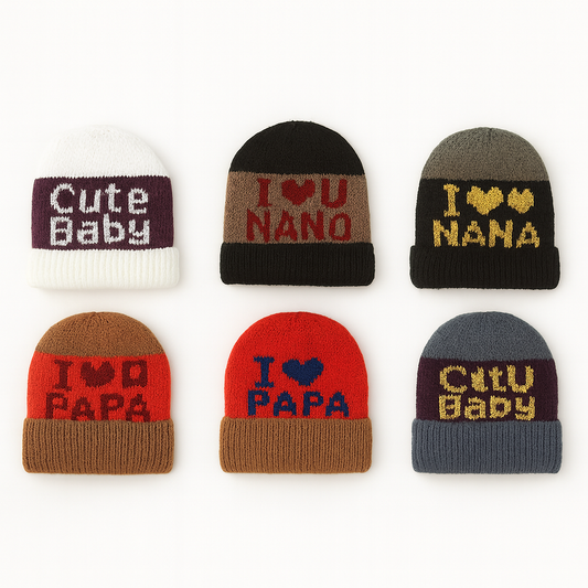 New Born Woolen Caps - 0-6 M