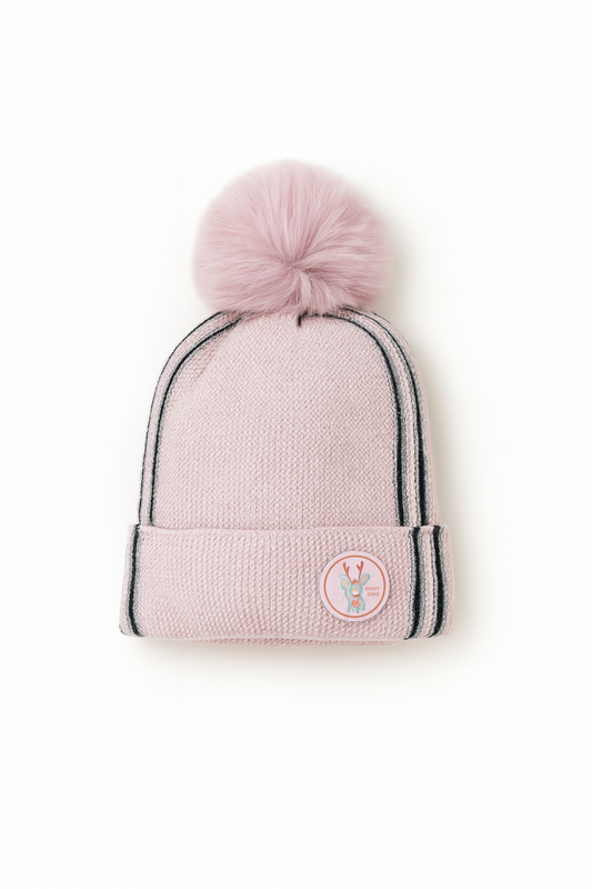 Striped Plain Baby Woolen Cap