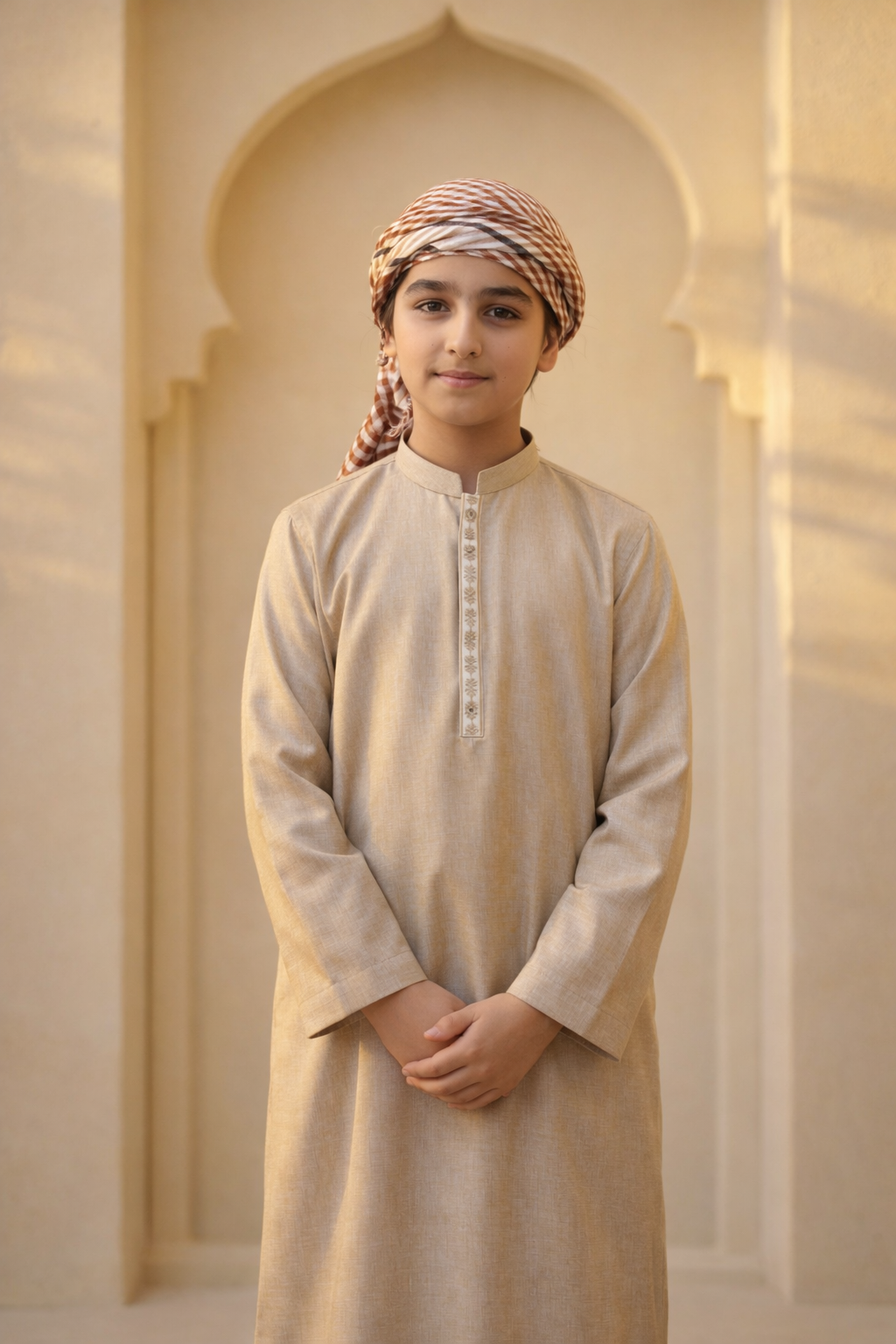 Kids Thobe With Trouser - Premium Islamic Wear for Children - Maa Sadqay