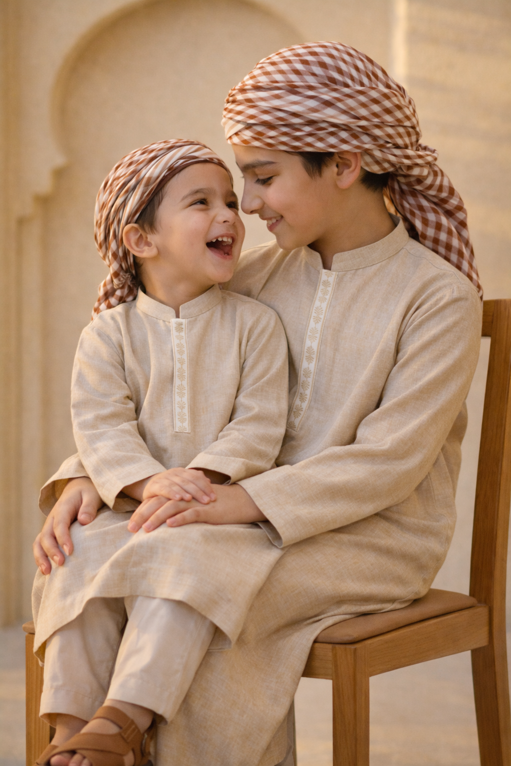 Kids Thobe With Trouser - Premium Islamic Wear for Children - Maa Sadqay