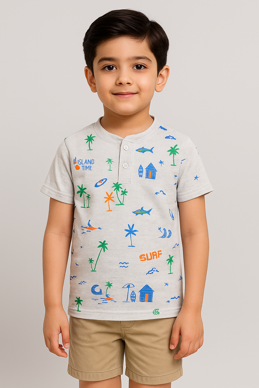 Oasis Henley Polo Shirt  -HP009 - Maa Sadqay
