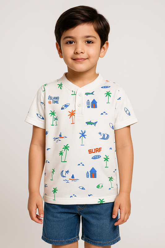 Oasis Henley Polo Shirt  -HP011 - Maa Sadqay