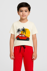 Foxy-Kids Summer Pajama Suit -PJ03 - Maa Sadqay